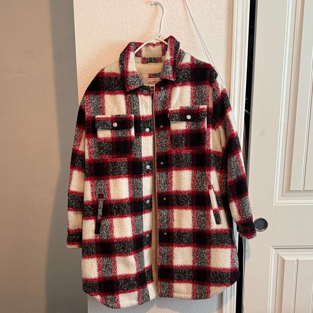 Women's Levi's® Long Plaid Shacket New without Tags